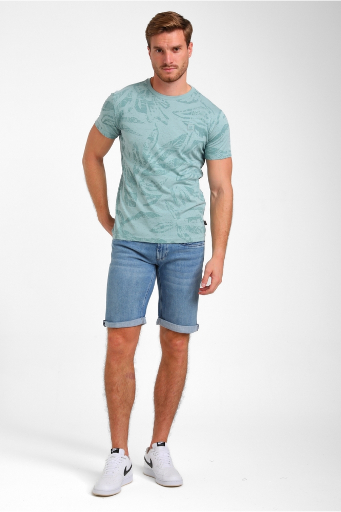 ALLOVER PRINT T SHIRT 155911 OCEAN BLUE
